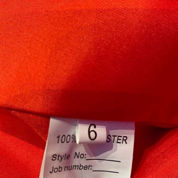 Women’s Full Length Red Chiffon Prom Party Dress Sweetheart Neckline Size 6 NWT - Picture 9 of 11